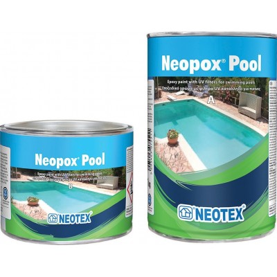 Neotex Neopox Pool A+B Kit Εποξειδική Βαφή Πισίνας 1kg