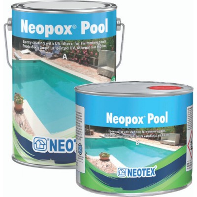 Neotex Neopox Pool Εποξειδικό Χρώμα Πισίνας 2 Συστατικών Λευκό 10kg