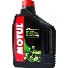 Motul 5100 Λάδι Μοτοσυκλέτας για Τετράχρονους Κινητήρες 15W-50 2lt