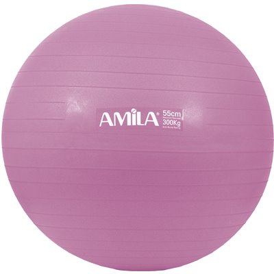 Μπάλα Γυμναστικής AMILA GYMBALL 55cm Ροζ Bulk