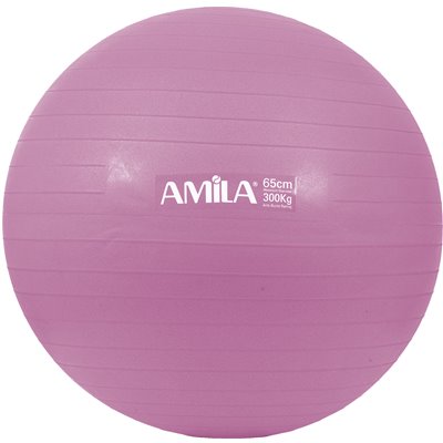 Μπάλα Γυμναστικής AMILA GYMBALL 65cm Ροζ Bulk