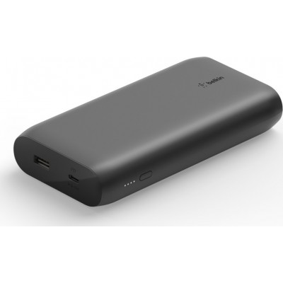 Belkin Power Bank Boost Charge 20000mAh 30W και USB-C Μαύρο