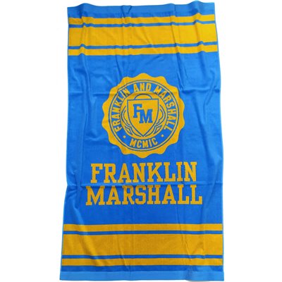 Franklin &amp Marshall Πετσέτα Θαλάσσης 180x80cm Nets Blue