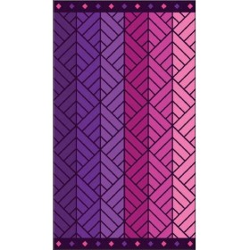 Viopros Πετσέτα Θαλάσσης 220 180x100cm Βελουτέ Μωβ Viopros Πετσέτα Θαλάσσης 220 180x100cm Βελουτέ Μωβ