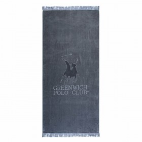 Greenwich Polo Club Πετσέτα Θαλάσσης σε Γκρι χρώμα 190x90cm