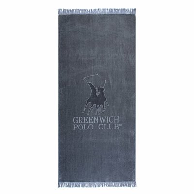 Greenwich Polo Club Πετσέτα Θαλάσσης σε Γκρι χρώμα 190x90cm