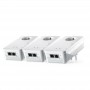 Devolo Mesh WiFi 2 Powerline Τριπλού Kit για Ασύρματη Σύνδεση Wi‑Fi 5 με Passthrough Πρίζα και 2 Θύρες Gigabit Ethernet