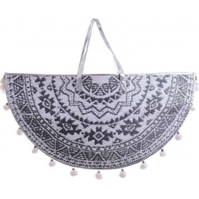 Ble Resort Collection Υφασμάτινη Τσάντα Θαλάσσης σε Γκρι χρώμα Ble Resort Collection Υφασμάτινη Τσάντα Θαλάσσης σε Γκρι χρώμα