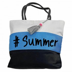 Summertiempo Τσάντα Θαλάσσης σε Μπλε χρώμα