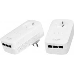 TP-LINK TL-PA8030P KIT v3 Powerline Διπλό για Ενσύρματη Σύνδεση με Passthrough Πρίζα και 3 Θύρες Ethernet