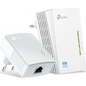 TP-LINK TL-WPA4220KIT v3 Powerline Διπλό για Ασύρματη Σύνδεση Wi‑Fi 4 και 2 Θύρες Ethernet