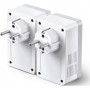 TP-LINK TL-PA4022P KIT v3 Powerline Διπλό για Ενσύρματη Σύνδεση με Passthrough Πρίζα και 2 Θύρες Ethernet
