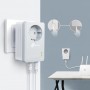 TP-LINK TL-PA4022P KIT v3 Powerline Διπλό για Ενσύρματη Σύνδεση με Passthrough Πρίζα και 2 Θύρες Ethernet