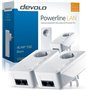 Devolo dLAN 550 Duo+ Powerline Διπλού Kit για Ενσύρματη Σύνδεση με Passthrough Πρίζα και 2 Θύρες Ethernet