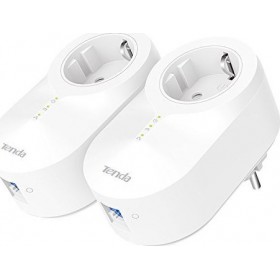 Tenda PH6 Powerline Διπλού Kit για Ενσύρματη Σύνδεση με Passthrough Πρίζα και Θύρα Gigabit Ethernet