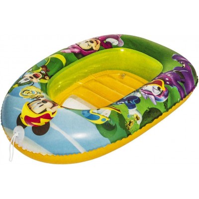 Bestway Παιδική Φουσκωτή Βάρκα Mickey Raft για 1 Άτομο Κίτρινο