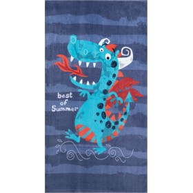 Nef-Nef Dragon Παιδική Πετσέτα Θαλάσσης 70x120cm σε Μπλε χρώμα Nef-Nef Dragon Παιδική Πετσέτα Θαλάσσης 70x120cm σε Μπλε χρώμα