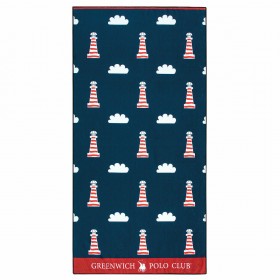 Greenwich Polo Club Παιδική Πετσέτα Θαλάσσης Κόκκινο / Λευκό / Μπλε 140x70cm
