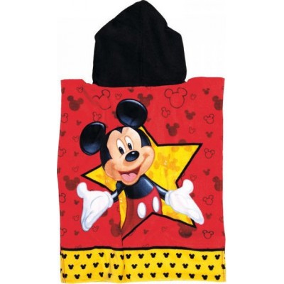 Das Home Mickey Παιδικό Πόντσο Θαλάσσης 50x115cm σε Κόκκινο χρώμα