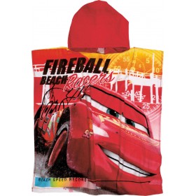 Das Home Cars Παιδικό Πόντσο Θαλάσσης 60x120cm σε Κόκκινο χρώμα