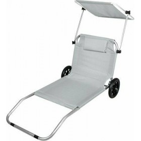 Malatec Ξαπλώστρα Παραλίας με Τροχούς Κύλισης Γκρι 115x62x91cmΚωδικός: 00005382 