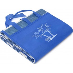 Campus 10-09878 Ψάθα Παραλίας Πλαστική Τσαντάκι 180x90cm Μπλε Ρίγες Campus 10-09878 Ψάθα Παραλίας Πλαστική Τσαντάκι 180x90cm Μπλε Ρίγες