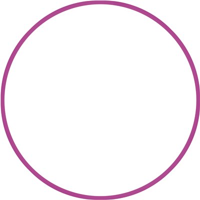 Χούλα-Χουπ 70cm - Φ19mm - 175gr, Φούξια