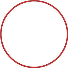 Χούλα-Χουπ 70cm - Φ19mm - 175gr, Κόκκινο