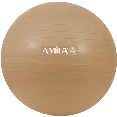 Μπάλα Γυμναστικής AMILA GYMBALL 65cm Χρυσή Bulk