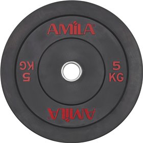 Δίσκος AMILA Black R Bumper 50mm 5Kg