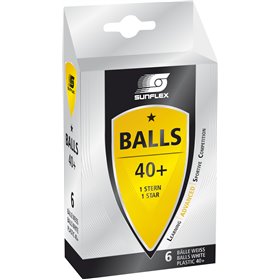Μπαλάκια Ping Pong Sunflex Advanced PVC 6 Τεμάχια Μπαλάκια Ping Pong Sunflex Advanced PVC 6 Τεμάχια