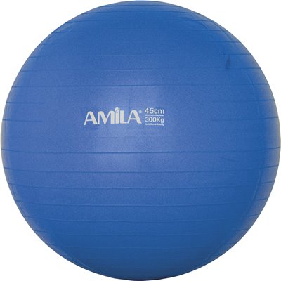 Μπάλα Γυμναστικής AMILA GYMBALL 45cm Μπλε Bulk