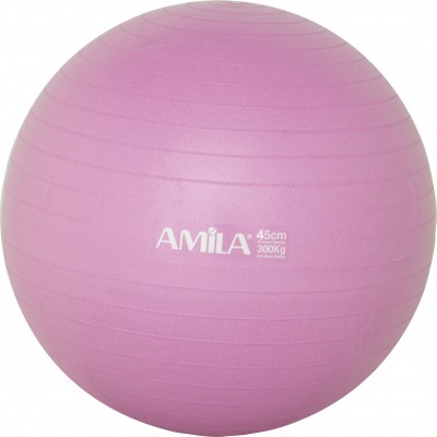 Μπάλα Γυμναστικής AMILA GYMBALL 45cm Ροζ Bulk