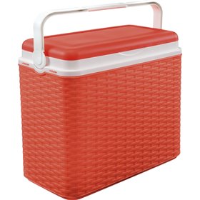 Ισοθερμικό Ψυγείο Κόκκινο Ράτταν 24L