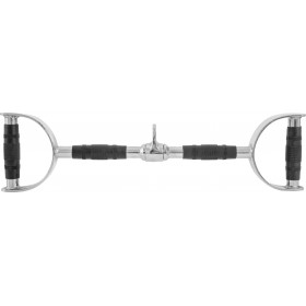 Μπάρα Τροχαλίας με Λαβές με επικάλυψη λάστιχου (61cm)