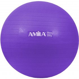 Μπάλα Γυμναστικής AMILA GYMBALL 55cm Μωβ