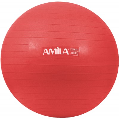 Μπάλα Γυμναστικής AMILA GYMBALL 65cm Κόκκινη