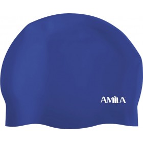 Σκουφάκι Κολύμβησης AMILA Medium Hair HQ Μπλε