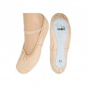 Παπούτσια Μπαλέτου Δερμάτινα Μπεζ, Νο39