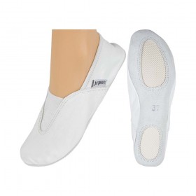 Παπούτσια Ρυθμικής Γυμναστικής Δερμάτινα Λευκά, Νο40