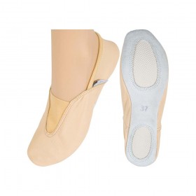 Παπούτσια Ρυθμικής Γυμναστικής Δερμάτινα Μπεζ, Νο25