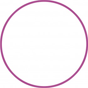 Χούλα-Χουπ HQ 60cm - Φ19mm - 230gr, Φούξια Χούλα-Χουπ HQ 60cm - Φ19mm - 230gr, Φούξια