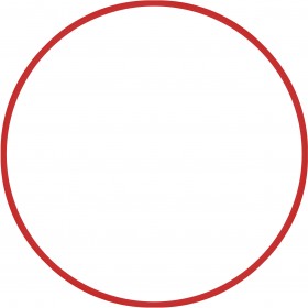 Χούλα-Χουπ HQ 60cm - Φ19mm - 230gr, Κόκκινο Χούλα-Χουπ HQ 60cm - Φ19mm - 230gr, Κόκκινο