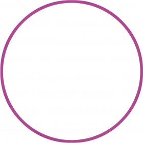 Χούλα-Χουπ HQ 70cm - Φ19mm - 280gr, Φούξια Χούλα-Χουπ HQ 70cm - Φ19mm - 280gr, Φούξια