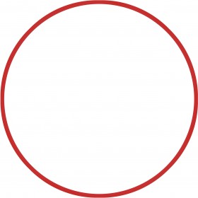 Χούλα Χουπ HQ 80cm - Φ19mm - 330gr, Κόκκινο Χούλα Χουπ HQ 80cm - Φ19mm - 330gr, Κόκκινο