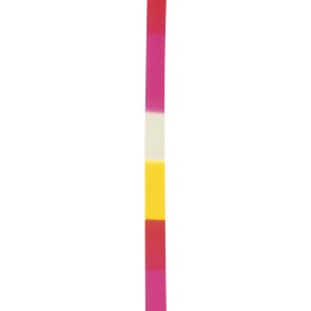 Κορδέλα Ρυθμικής Γυμναστικής 6m, Άσπρο-Ροζ-Κίτρινο