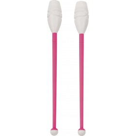 Κορίνες Ρυθμικής Γυμναστικής 45cm Μαλακές, Φούξια/Λευκό