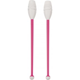 Κορίνες Ρυθμικής Γυμναστικής 41cm Μαλακές, Φούξια/Λευκό