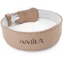 Ζώνη Άρσης Βαρών AMILA Δερμάτινη Μπεζ A Quality M