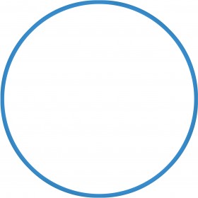 Χούλα-Χουπ HQ 60cm - Φ19mm - 230gr, Μπλε Χούλα-Χουπ HQ 60cm - Φ19mm - 230gr, Μπλε